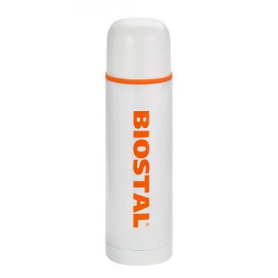 Термос 0,75л Biostal узкое горло с кноп. бел. (12шт) - 750C W NB
