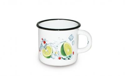 Кружка эмаль 0,4л с рис (36шт) - М0103/4