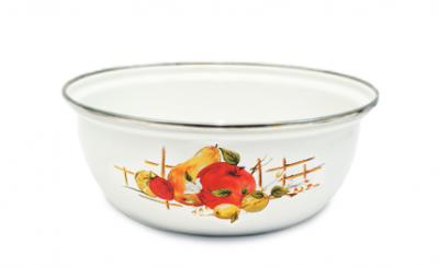 Миска эмаль 2,5л с рис (14шт) - М0311/4