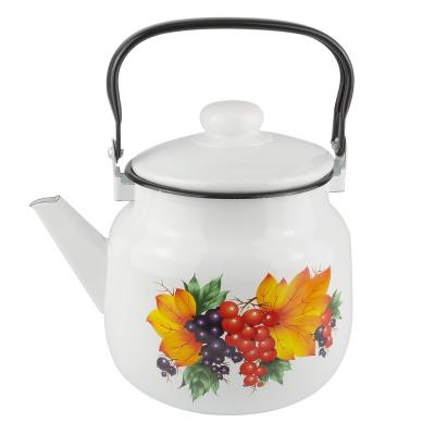 Чайник эмаль 3,5л с рис (4шт) - М2713/4-Смородина