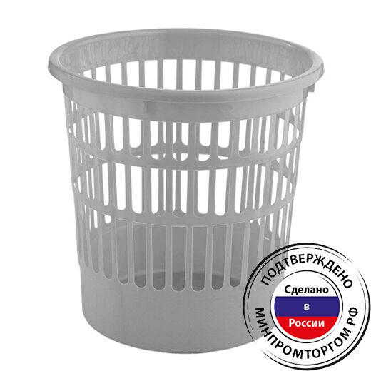 Корзина д/бумаг пласт 9,5л (20шт) - ПБ 919