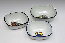 Миска эмаль 1л с рис (30шт) - М0307/4
