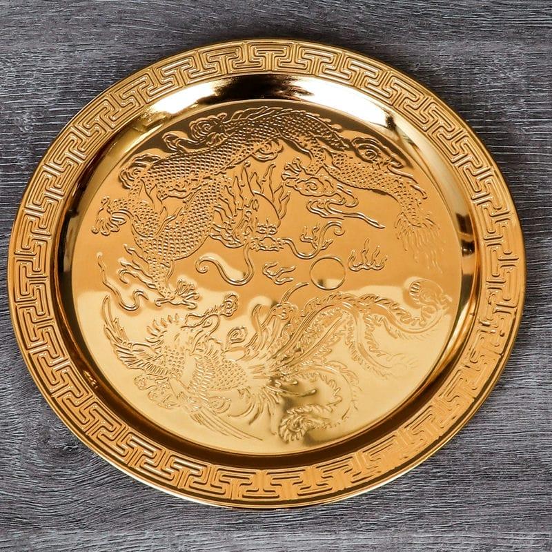 Кофейный набор металл 6 пред с подносом 880-3-GOLD (24шт) - 739880 (SSS) (н)
