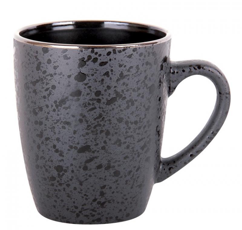 Кружка керамика 350мл Elite black (12/36шт) - 19S509MUG