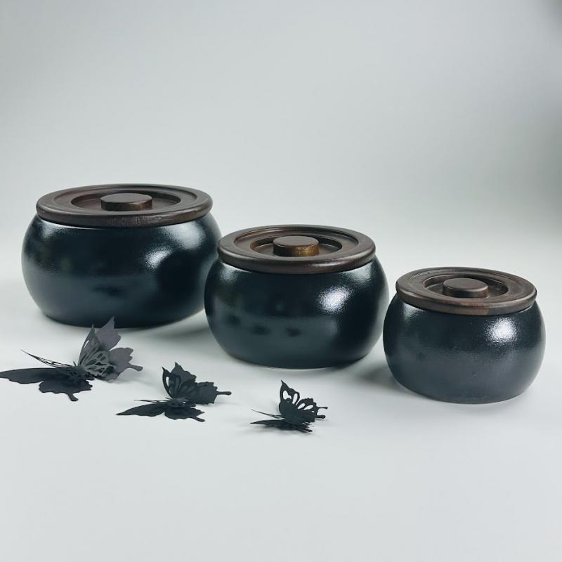 Набор банок фарфор 3 пред 10/13/16см Lenardi Blackwood с/кр под/уп (8шт) - 235-037