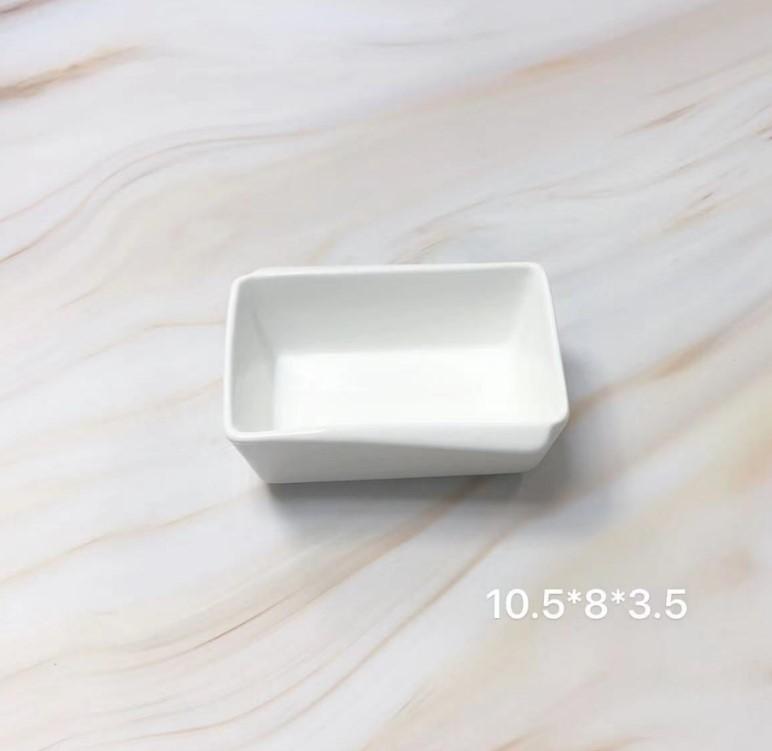 Соусник фарфор 11см прямоуг FU-165 (108шт) - 738447