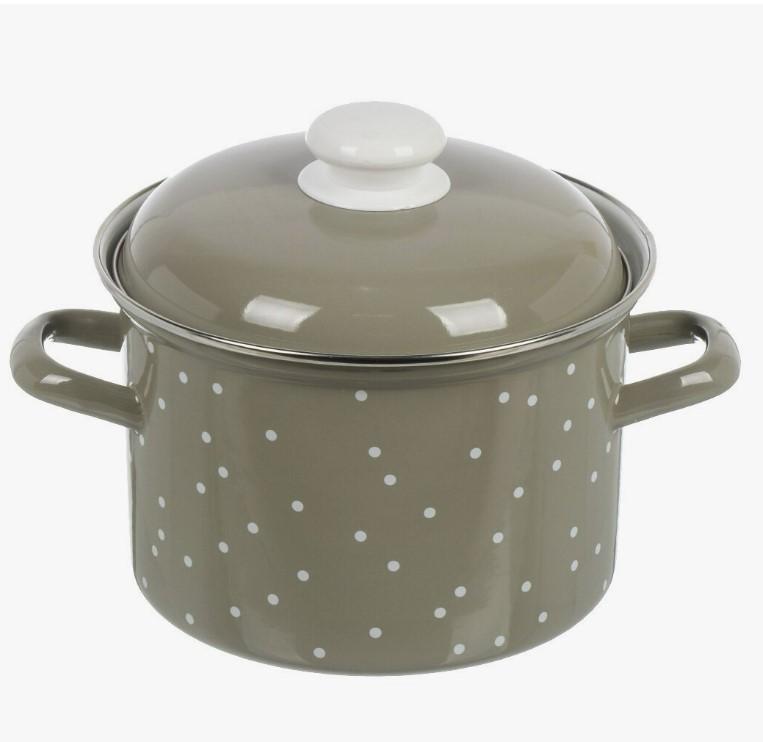 Набор №7 Белые точки White dots каменно-сер. (2л 3л 4,5л) - С007АП2/8Кс (в)