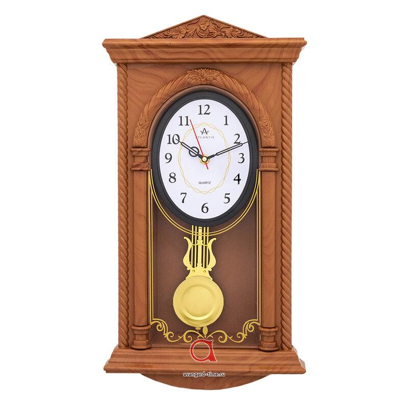 Часы настенные Atlantis с маятником 50х27см - 9005A-2**