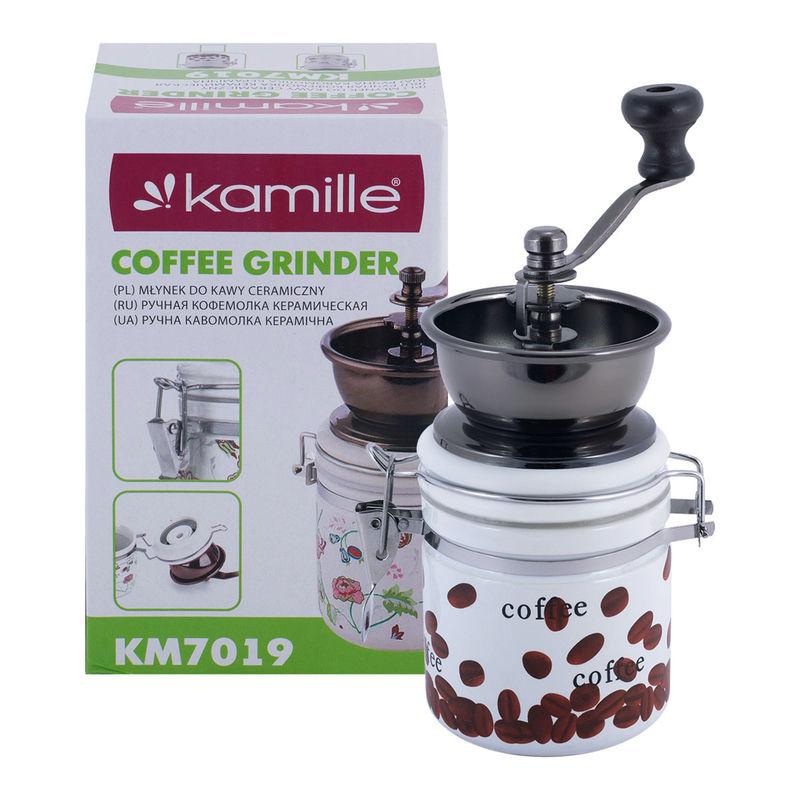 Кофемолка ручная механ. д6,5*18,5см (30шт) - КМ-7019