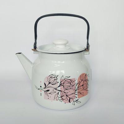 Чайник эмаль 3,5л с рис Хлопок (4шт) - С2713П2/4Рч