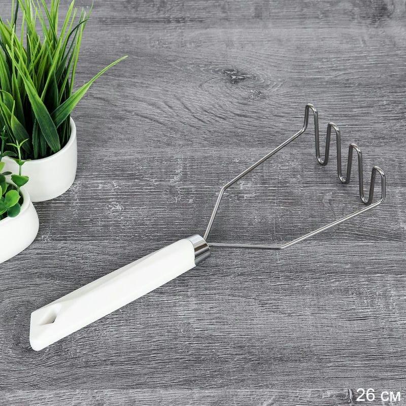 Картофелемялка металл 26см Y-51-white (240шт) - 728606