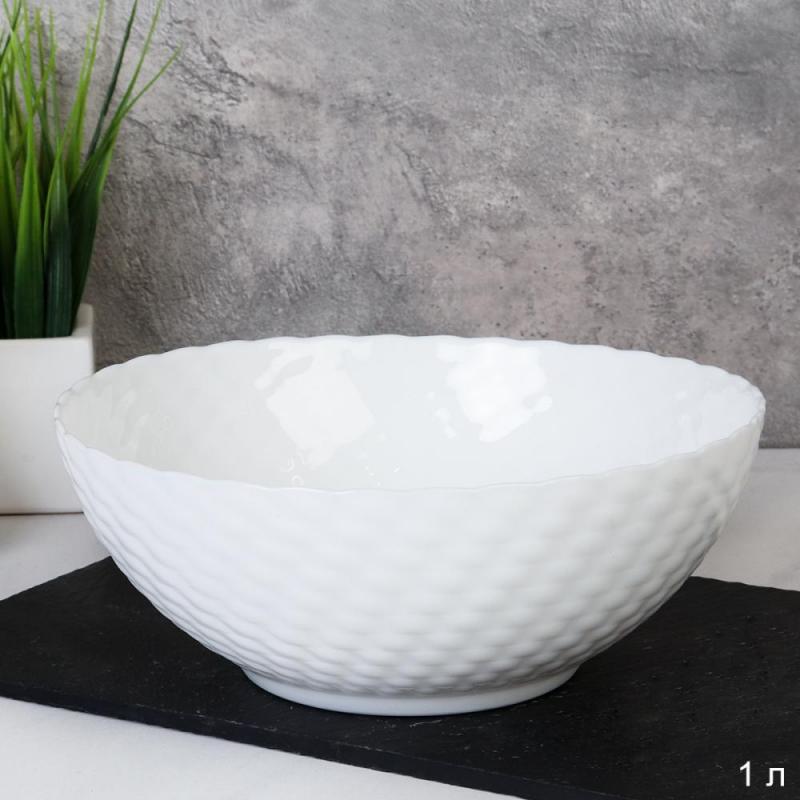 Салатник стеклокерам 650мл NHG70 (white) (6/48шт) - 742962