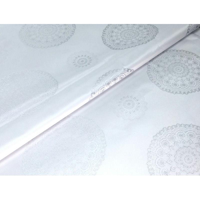 Клеенка тканевая 1,4*20м Jacquard с TPU покрытием Silver YM-T05B - GW-21636
