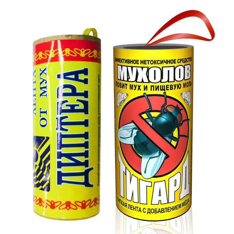 Лента липкая от мух и пищевой моли Тигард Мухолов с медом (200шт) - 161165