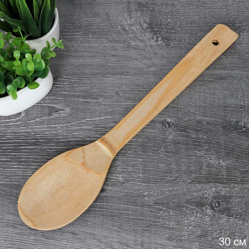 Лопатка кулинарная дерево 30см BBD34 (500шт) - 728216