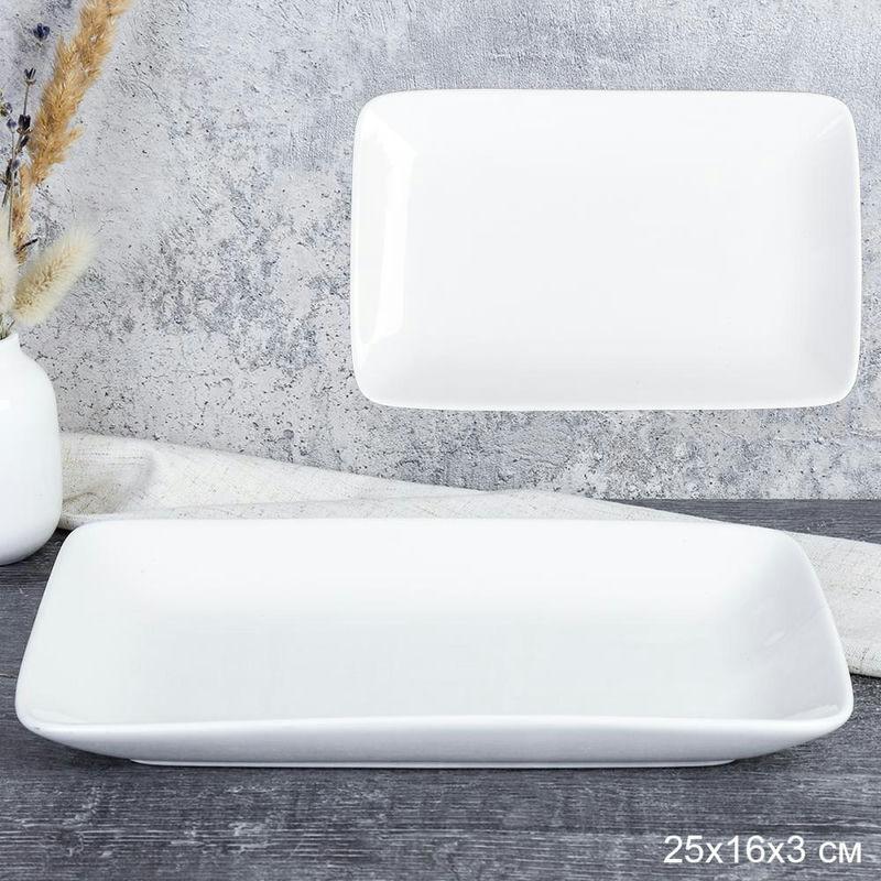 Блюдо фарфор 25*16см прямоуг EWQ-23 (29шт) - 745491