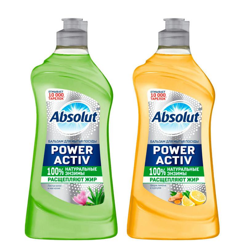 Средство для мытья посуды гель-бальзам Absolut 850г Россия (8шт) - 992-068 (в)