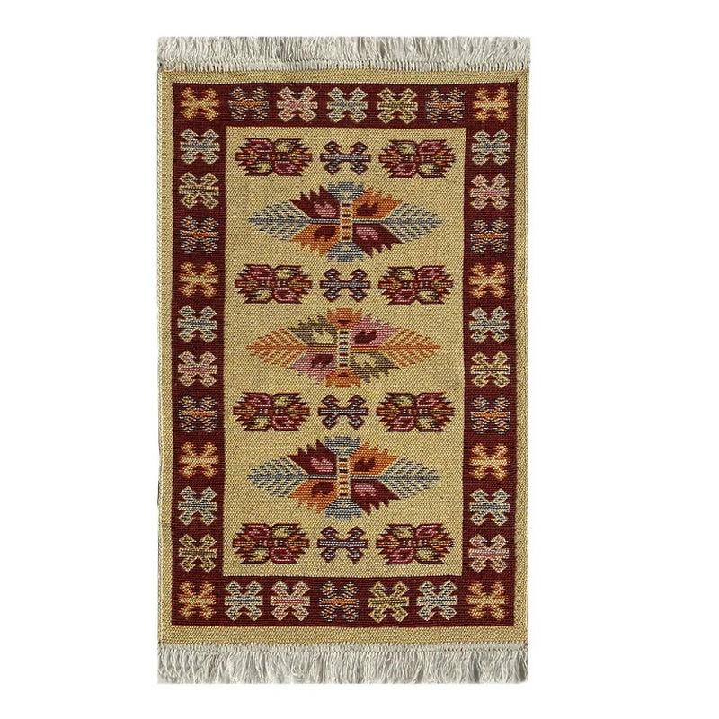 Коврик хлопковый 60*90см Kilim Usak UK01 корич-вишн. Турция (1шт) - 11690104