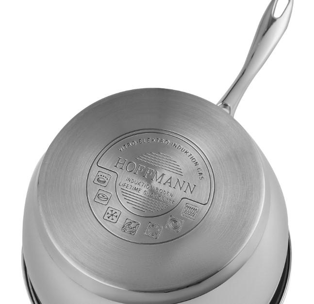 Ковш нерж 0,7л индукция (6шт) - НМ 0522