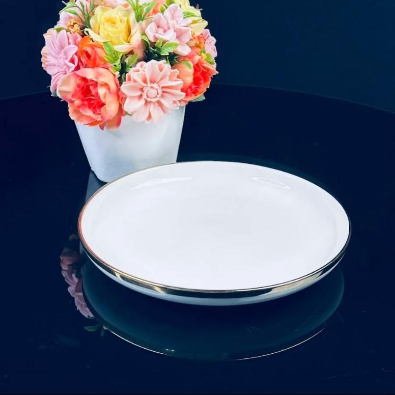 Тарелка фарфор 20,5см Multicolor Lenardi под/уп (32шт) - 122-065