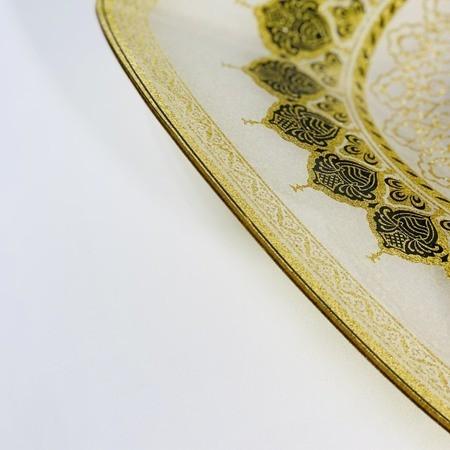 Набор тарелок стекло 2 пред 31*31см 28*28см Lorenza квадр под/уп (6шт) - 7013/32 (н)