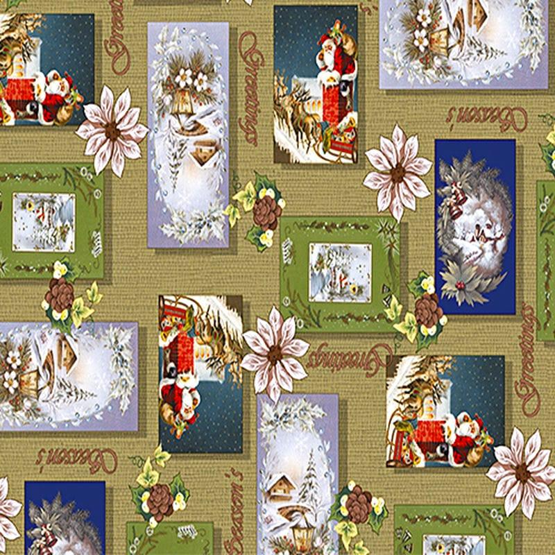 Клеенка 1,40*20м Florista Новый год! Турция - 1388-02