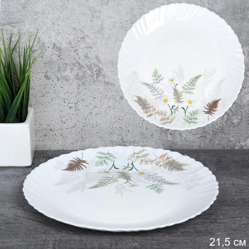 Тарелка стеклокерам 22см LHP-85XN (7445) (48шт) - 748960