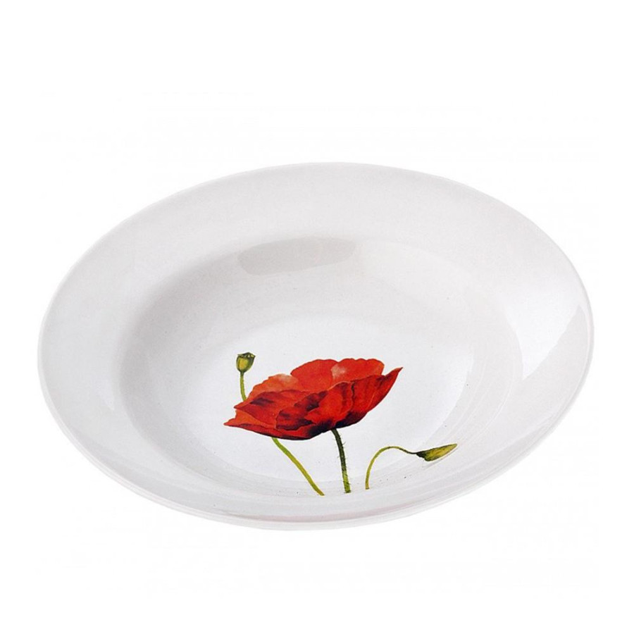 Миска фарфор 500мл Алый мак (12шт) - 089492
