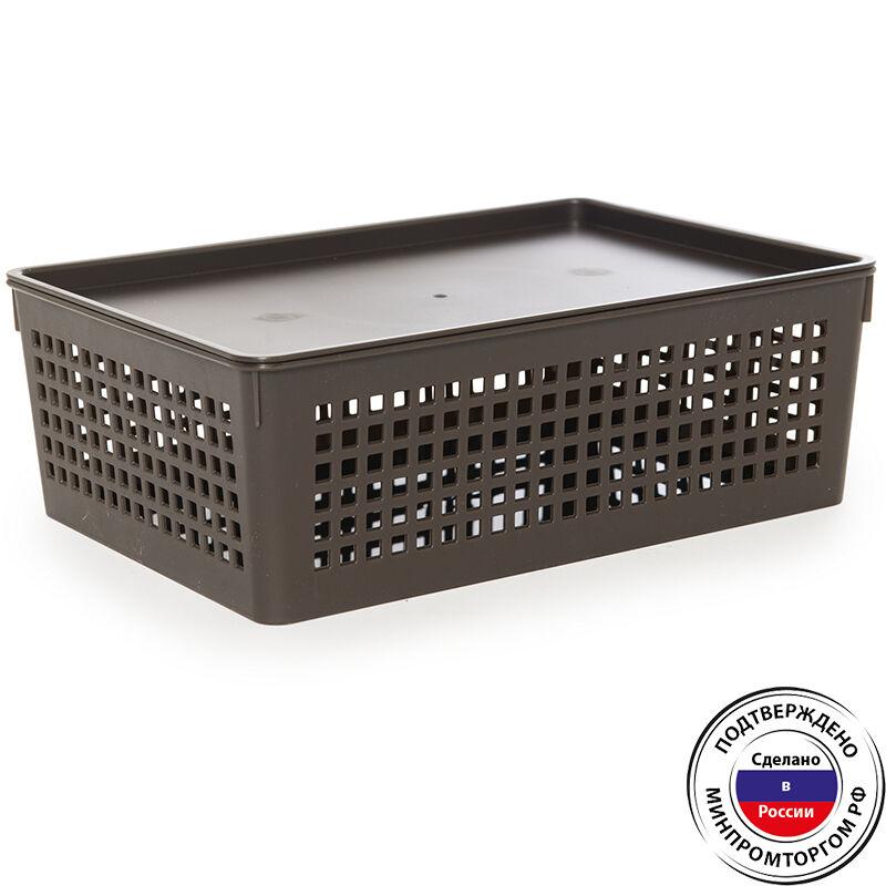 Корзинка пласт 3,7л 27*19*9cм Traymix с/кр (24шт) - ПБ 46280 (в)