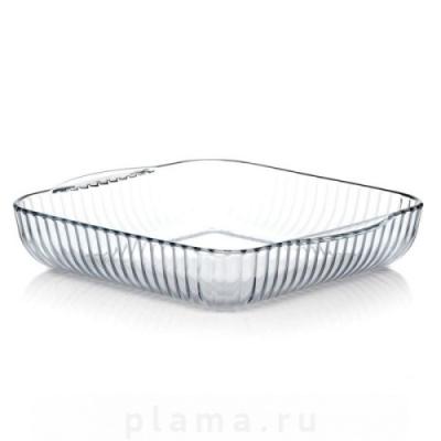 Форма д/запекания стекло 3,2л 28*28*6см Боркам квадр с/руч (6шт) - 59394
