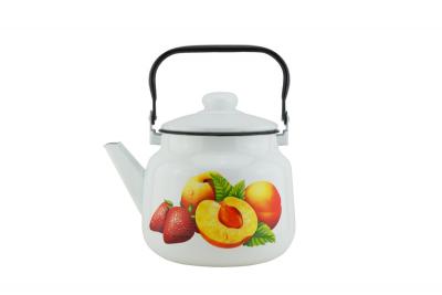 Чайник эмаль 3,5л с рис (4шт) - М2713/4-Персики