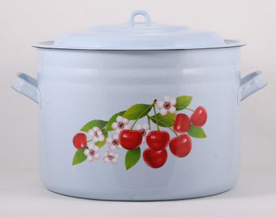 Бак эмаль 40л д42см с рис Сочная клубника (1шт) - С2840П2/4 (в)