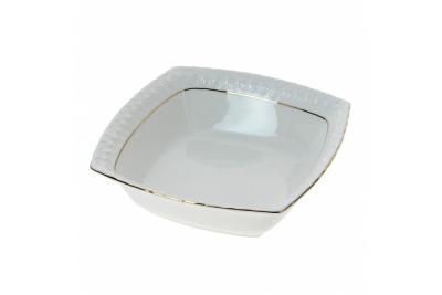 Салатник фарфор 570мл 15см Снежная королева квадр KORALL S011615-А (24шт) - 48749