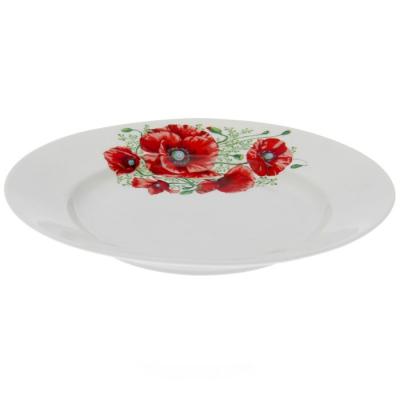 Тарелка мелкая фарфор 17,5см Маки (30шт) - 12825/069422