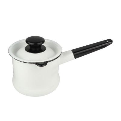Ковш эмаль 1л без рис бел. (8шт) - 90204-072 (703507)