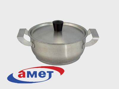 Кастрюля нерж 1,75л Дачная Эконом мет/кр (6шт) - 1с814 (в)