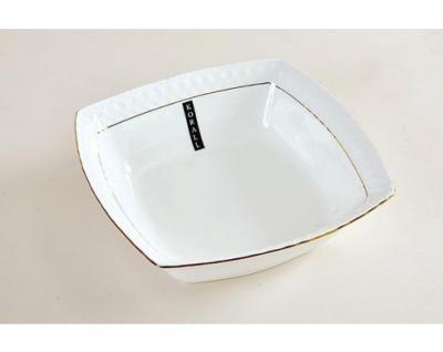 Салатник фарфор 780мл 18см Снежная королева Korall квадр (6/24шт) - CS011617-A