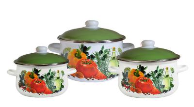 Набор №408 Европейская кухня бел. (2л 4л 5,5л) - 1с408