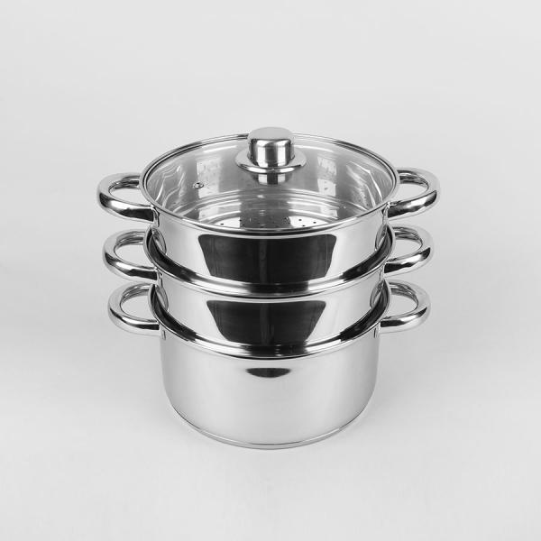 Пароварка нерж 2л 18см Maestro (6шт) - MR-2900-18** *