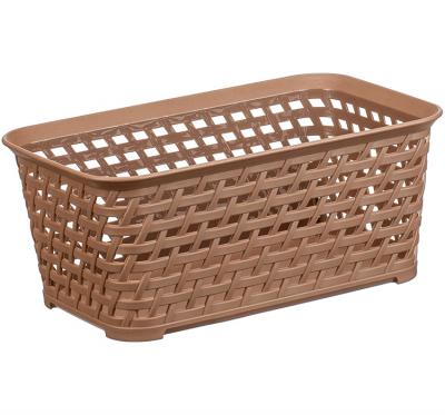 Ящик 2,2л Ротанг (240х150х100мм) беж. ротанг (15шт) - М 2373