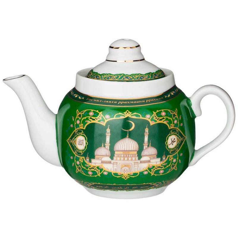 Чайник заварочный фарфор 350мл Мечеть (36шт) - 86-2503