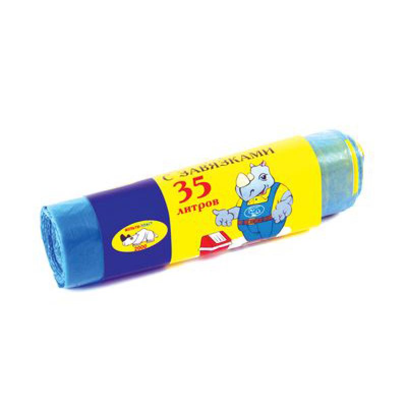 Мешки д/мусора 35л*15шт с завязками (40шт) - МП