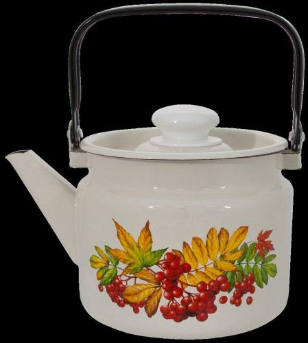 Чайник эмаль 2л с рис Рябина (6шт) - С2710П2/4Жм