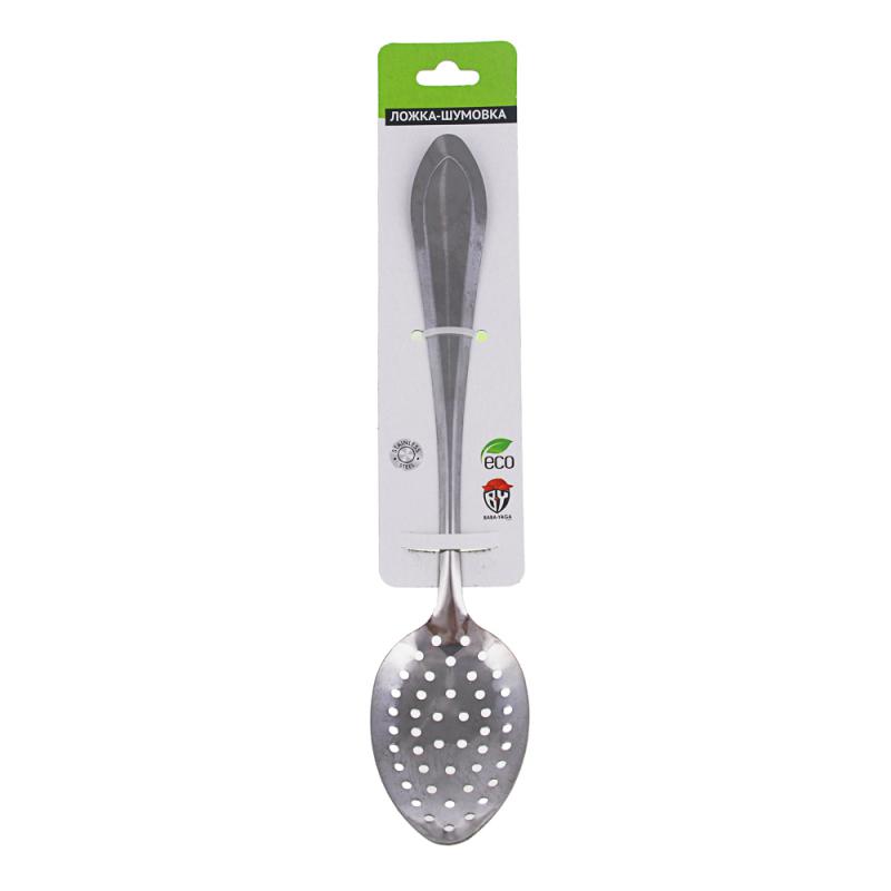 Ложка-шумовка нерж 22,5см (72шт) - 815-064