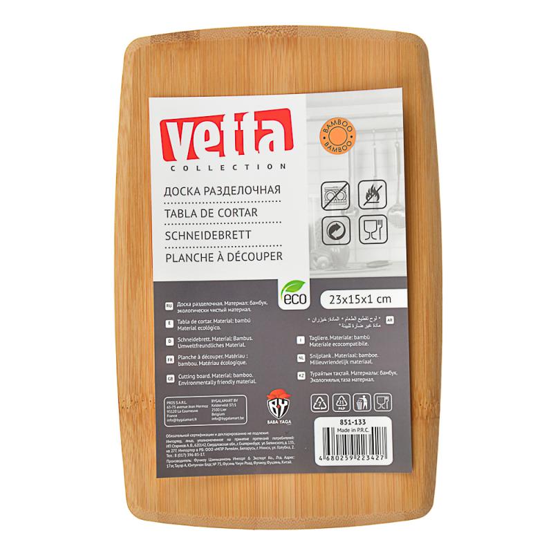Доска разд бамбук 23*15*1см Vetta (36шт) - 851-133