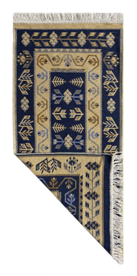 Коврик хлопковый 50*80см Kilim Usak син-беж. Турция (1шт) - UK1378