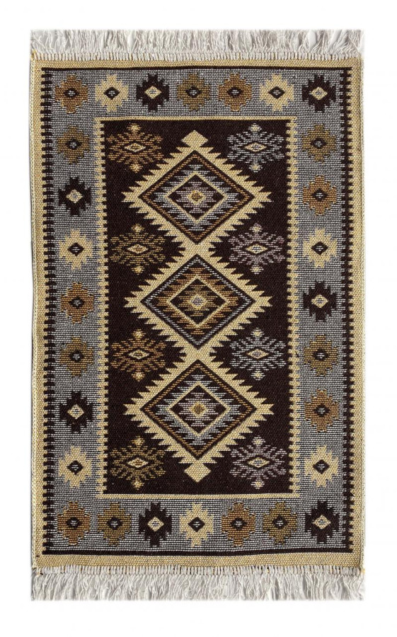 Коврик хлопковый 50*80см Kilim Usak корич-беж. Турция (1шт) - UK1878