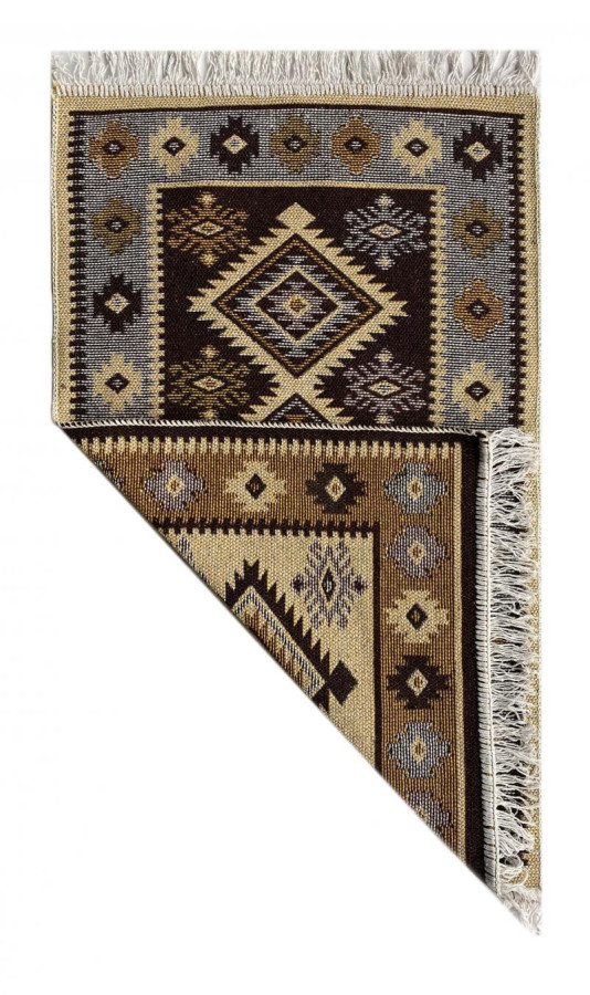 Коврик хлопковый 50*80см Kilim Usak корич-беж. Турция (1шт) - UK1878