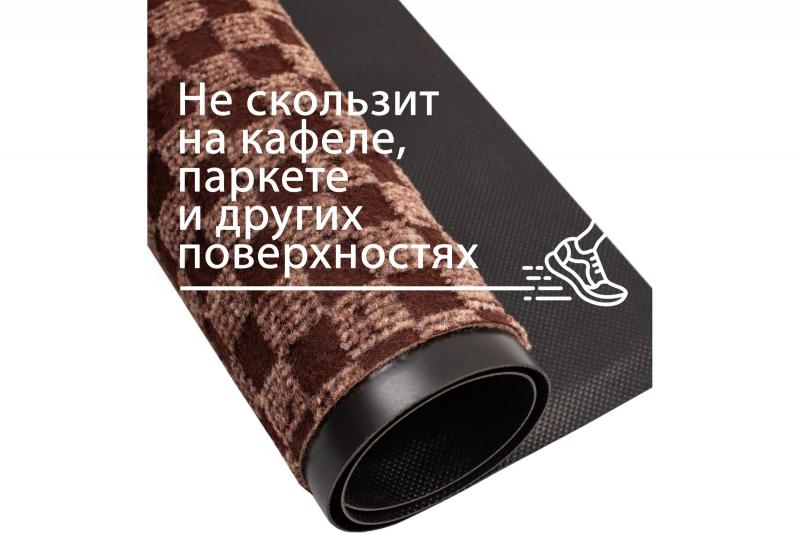 Коврик влаговпитывающий жаккард 50*80см корич. (10шт) - НР-206