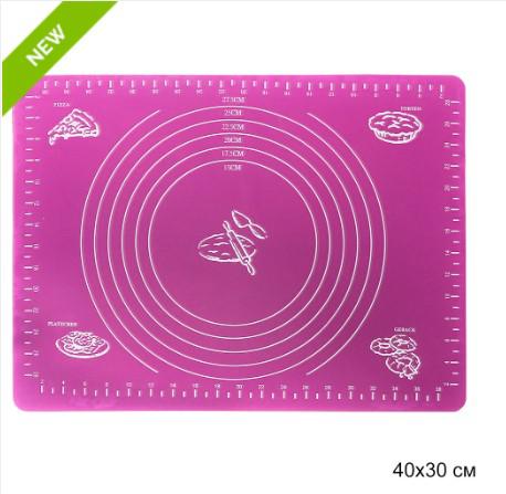 Коврик силиконовый 30*40см микс TR-17 (200шт) - 684212/684214 **